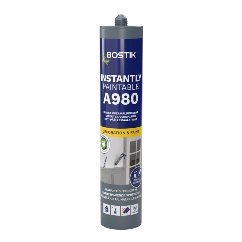 Fogmassa Acryl Deco Express A980 0,3 Liter Vit Bostik