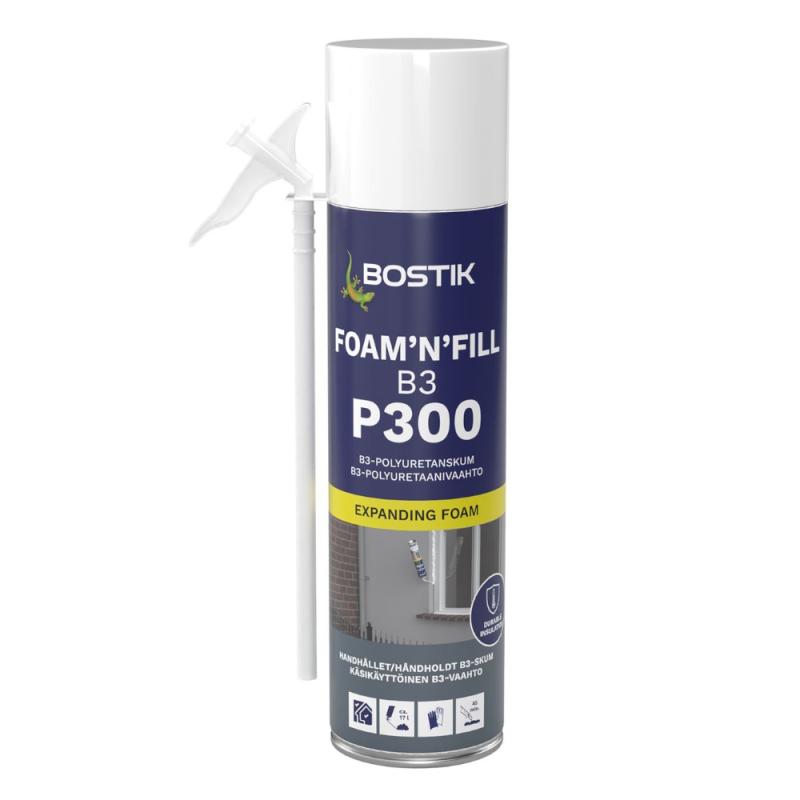 Fogskum P300 Foamnfill B3 0,5 Liter Gul Bostik