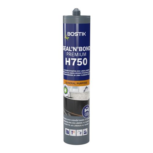 Fugemasse SMP Bygg H750 Seal 'N' Bond Premium 0,29 Liter Lysegrå Bostik