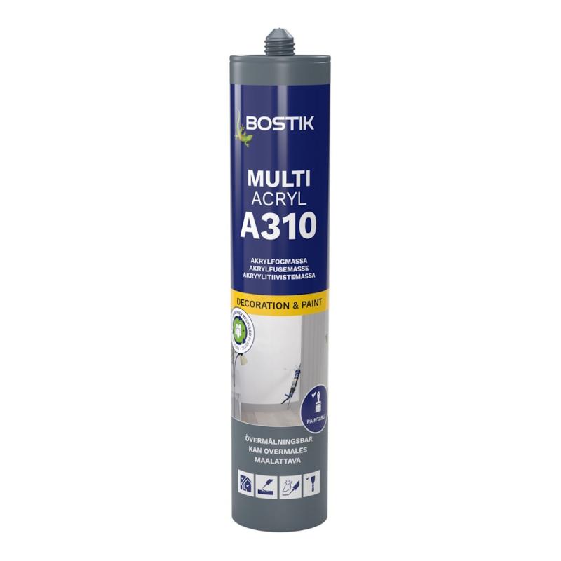 Fogmassa Akryl A310 Multi Acrylic 0,3 Liter Vit Bostik