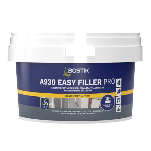 Reparationsmasse A930 Easy Filler Hvid 0,5 Liter Bostik