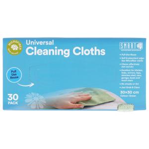 Universal Cleaning Cloth, 30-Pack, 30x30cm, Smart