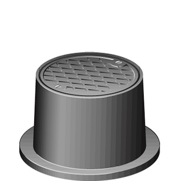 Brunnsbetäckning Med Lock 400 mm