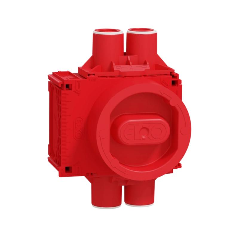 Enhedsboks Høj 4x16-20mm IP3X Rød Elko