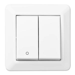 Switch 2+1-Pol Recessed Quick Connection Without Claws Pure White IP20 Elko