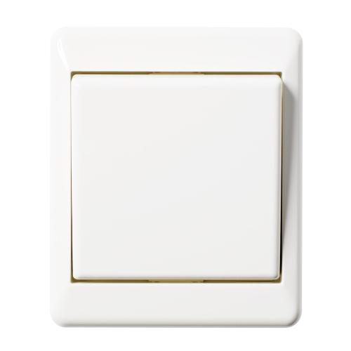 Strømafbryder UTV Kors 250V 16A IP21 Bjerghvid 5stk Elko