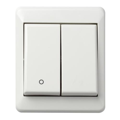 Strømafbryder UTV 2+1-Pol 250V 16A Bjerghvid 5stk Elko