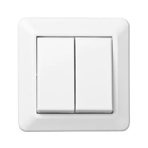 Switch Recessed Double Tap 16A 250V IP20 Mountain White Elko