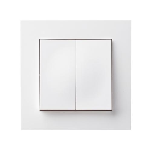 Strømafbryder Dobbelt Trappe Skrue 250V 16A Bjerg Hvid 5stk Elko