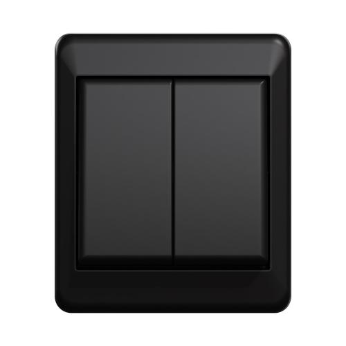 Afbryder Kron RS Skrue Ekstern 250V 16A IP21 Sort Elko