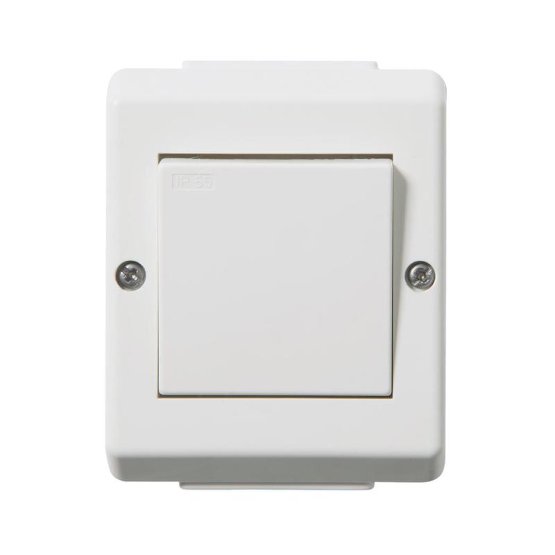 Skifte Impuls 1-Polet UTV 16A 250V IP55 Bjerg Hvid Elko