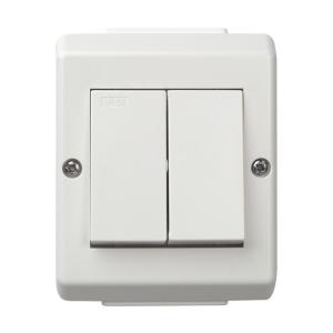 Switch Double-Step 16A 250V IP55 Mountain White 5pcs Elko