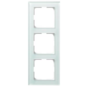 Plus Option Frame 3-Compartment Glass White Frost Elko