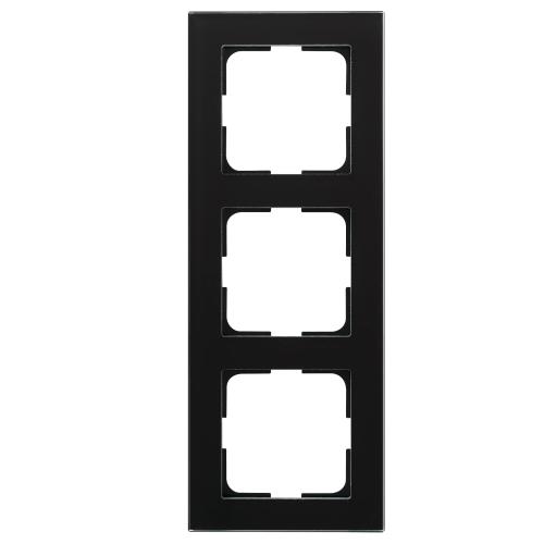 Plus Option Ramme 3-Rums Glas Sort Sodet Elko