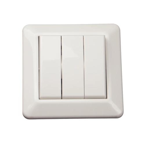 Skifte 3x1-Pol Forsænket Uden Klor 16A 250V IP20 Bjerghvid Elko