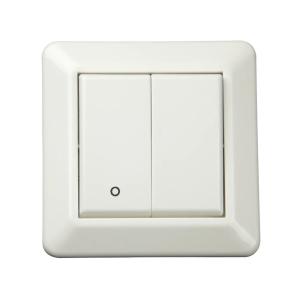 Switch 2+1-Polet Forsænket Uden Klor 10A 250V IP20 Bjerghvid 5stk Elko