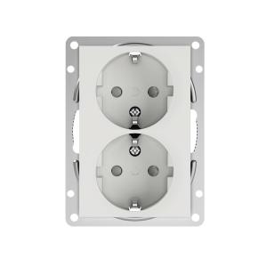 ​Socket ​2-Way Option MJ 250V 16A Mountain White 5pcs Elko