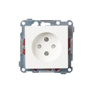 Socket Outlet 1-Way Without Ground 250V 16A Mountain White 5pcs Elko