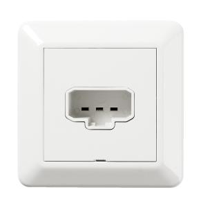 Lamp Socket DCL Wall Recessed With Plug RS 230V 6A Mountain White Elko