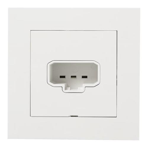 Lamputtag DCL Vägguttag Inf Med Stickpr Plus 230V 6A Vit Elko