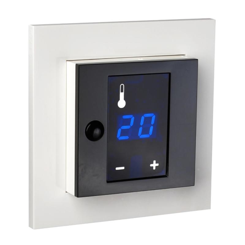 Plus Termostat Display 16A 3200W IP20 Bjerg Hvid Elko