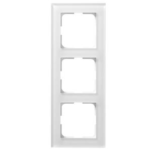 Plus Option Frame 3-Compartment Glass Chalk White Elko