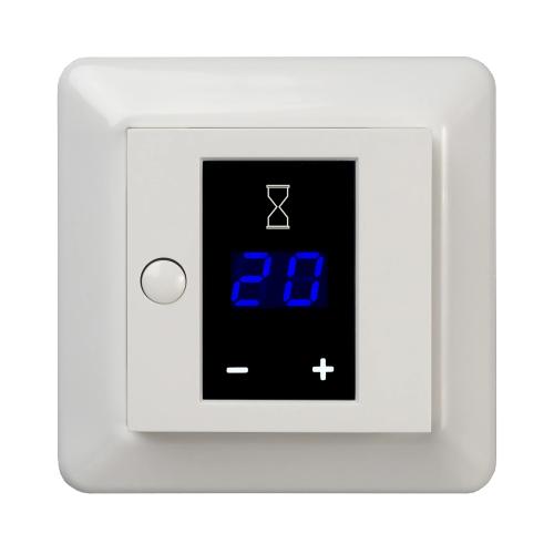 Timerikt Display 2-Polet 3600W 230V 16A RS Bjerg Hvid Elko