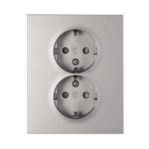 Wall Socket 2 Ways Plus 16A 440V IP20 Aluminum Elko