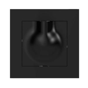 Lamp Socket DCL Wall Recessed Plus 6A 250V IP20 Black Elko