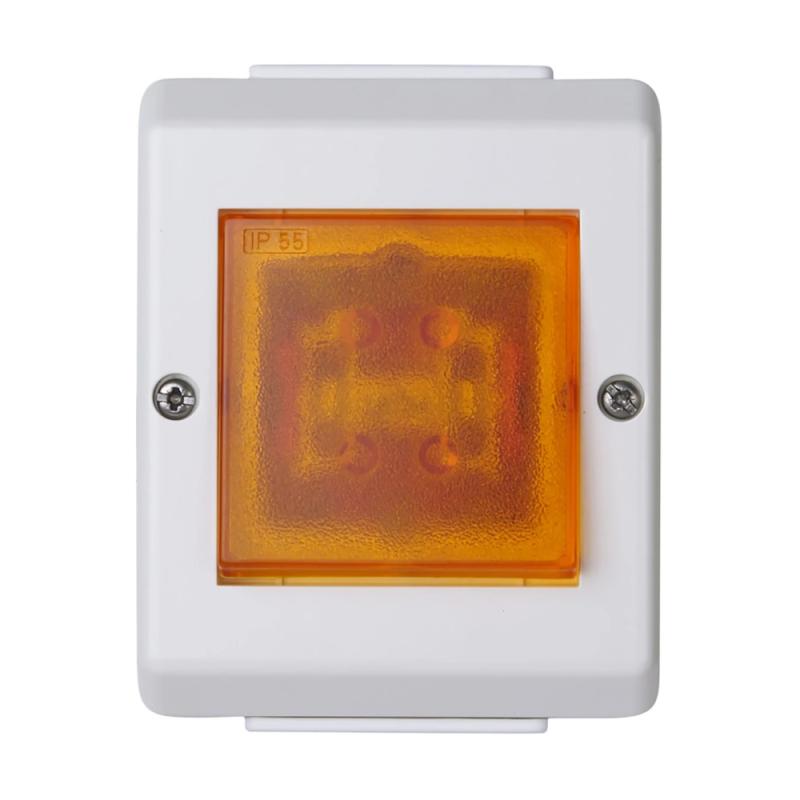 Skifte 1-Pol RS UTP 16A 250V IP55 Ren Hvid Elko