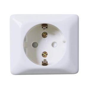 Outlet 1-Way RS With Ground UTV Quick Connection 16A 250V Pure White Elko