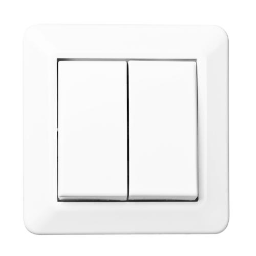 Switch Kron Forsænket Uden Klor 16A 250V Ren Hvid Elko