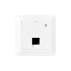 Modular Socket Straight 1xRJ45 UTP C6 Pure White Elko