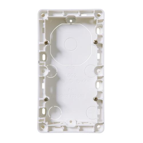 Forøgningsram 2-Fack 20mm IP21 Ren Hvid Elko