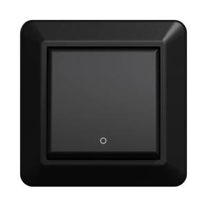 Switch 2-Pol Recessed Without Mounting Claws RS 250V 16A IP20 Black Elko