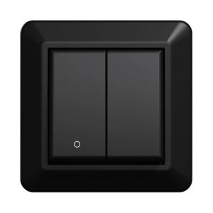 Switch 2+1-Pol Recessed Without Fixing Claws RS 250V 16A IP20 Black Elko