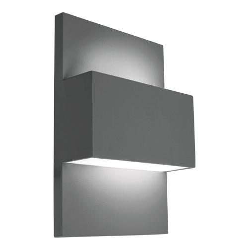 Vægarmatur Geneve Up/Downlight Graphite LED 8,3W 220-240V IP65 Norlys 1879GR