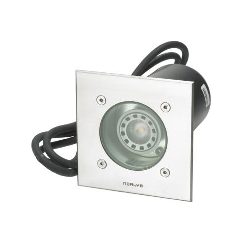 Markarmatur Rena, GU10, Stål/Frost, 5,5W, IP68, Norlys 1551ST