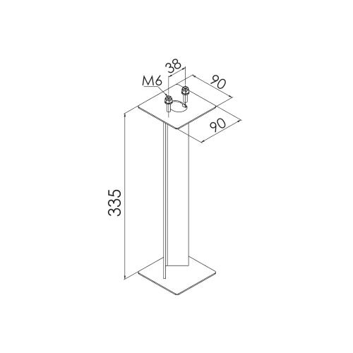 Jordbeslag, M8, Stål, Norlys 204