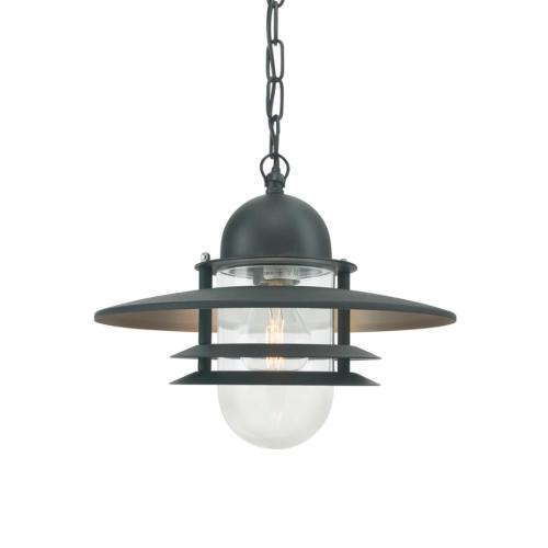 Loftslampe Oslo Kæde, Sort, 57W, E27, IP55, Norlys 240A/B
