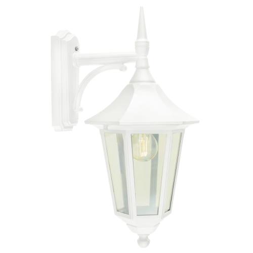 Væglampe Modena Ned, Hvid, 77W, E27, IP54, Norlys 351W