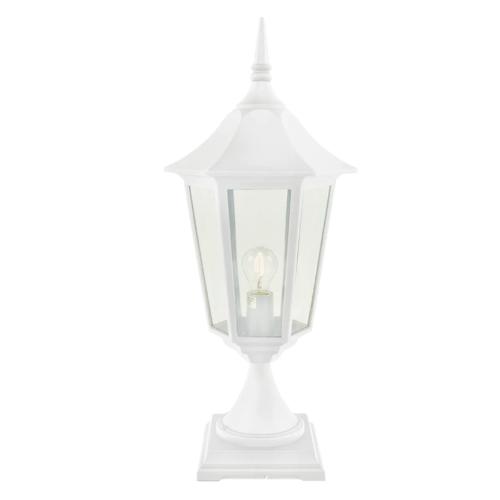 Portstolpe Modena Big, Klart Glas, Vit, 77W, IP54, E27, Norlys 384W