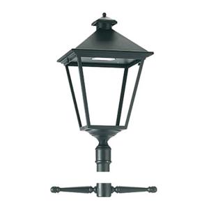 Post Light Lantern House London Big LED 17.5W 220-240V Black Norlys 4113B