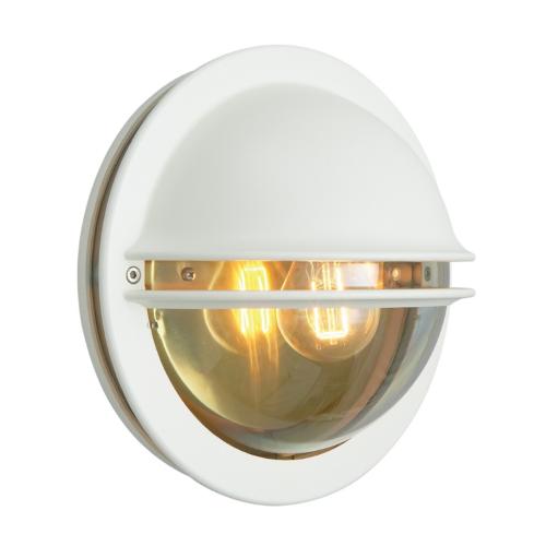 Berlin Vägg, Vit/Klar, 46W, E27, IP54, Norlys 610W