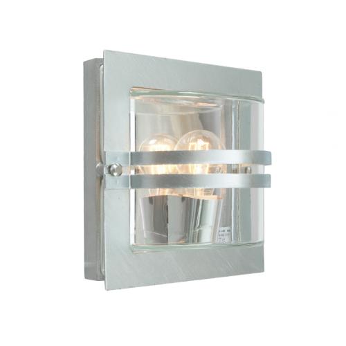 Vægarmatur Bern Galv/Clear, 46W, E27, IP54, Norlys, 650GA