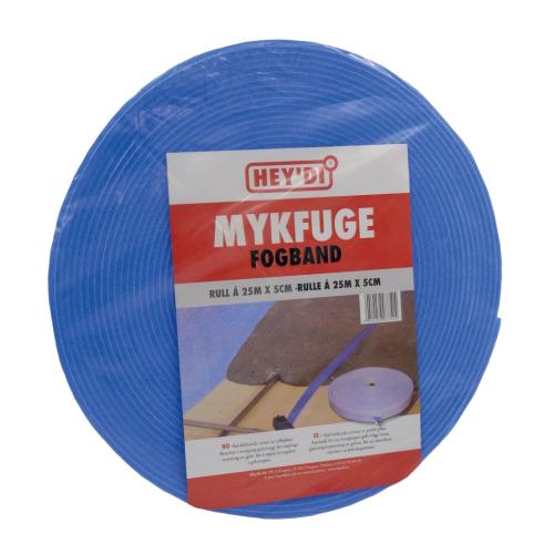 Hey'di Blød Fugebånd 5cmx25m Blå