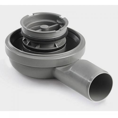 Utloppshus Unidrain 2415 Låg Ø50 mm Sida