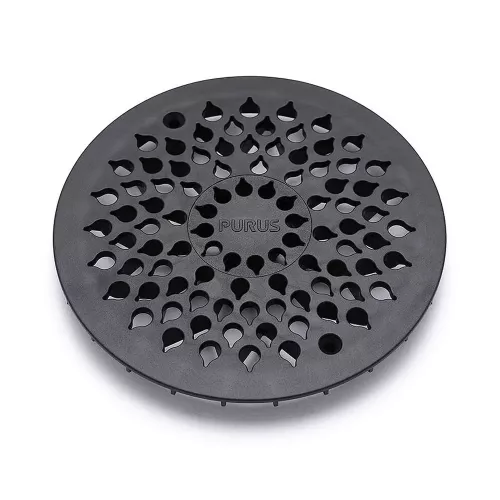 Golvbrunnssil Purus Drop 150 Mattsvart Återvunnen Plast K3