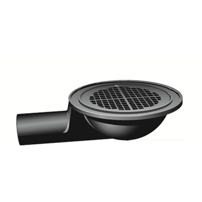 Spygatt Av Gjutjärn 300x100mm Med Sidoutlopp Asf