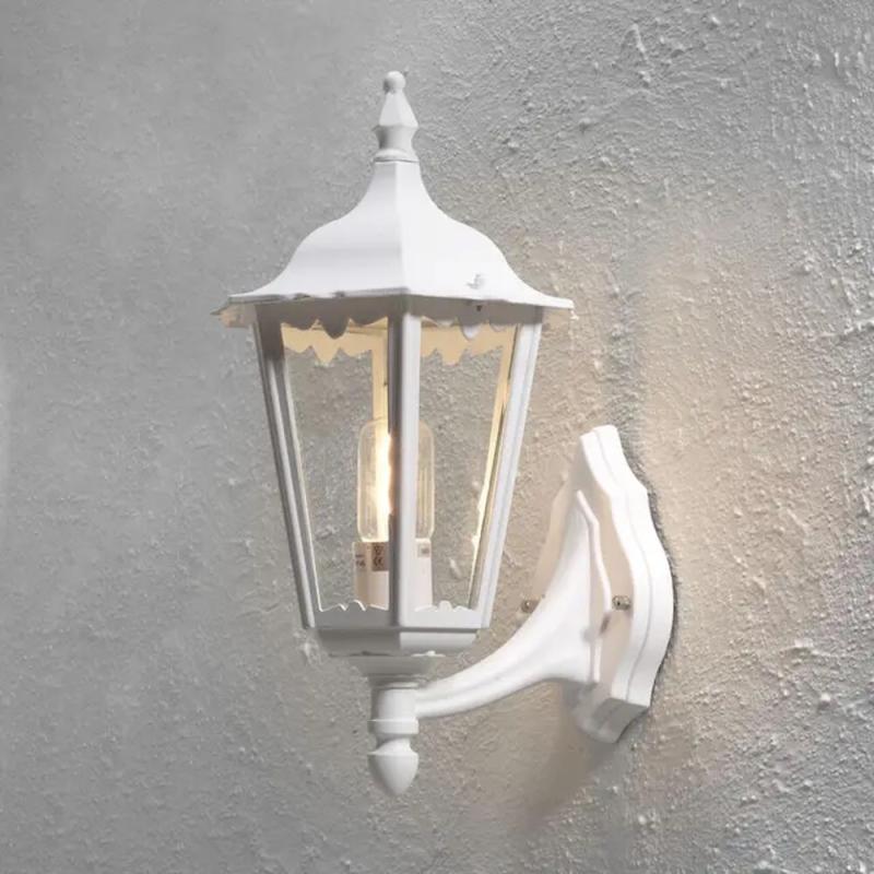 Firenze Væglampe Up E27 100W 230-240V IP43 Hvid Konstsmide